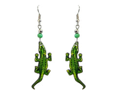 Pichincha - Acrylic Alligator Wild Animal Dangle Earrings