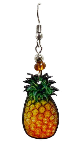 Pichincha - Acrylic Pineapple Fruit Food Dangle Earrings