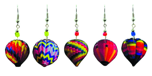 Pichincha - Acrylic Hot Air Balloon Dangle Earrings